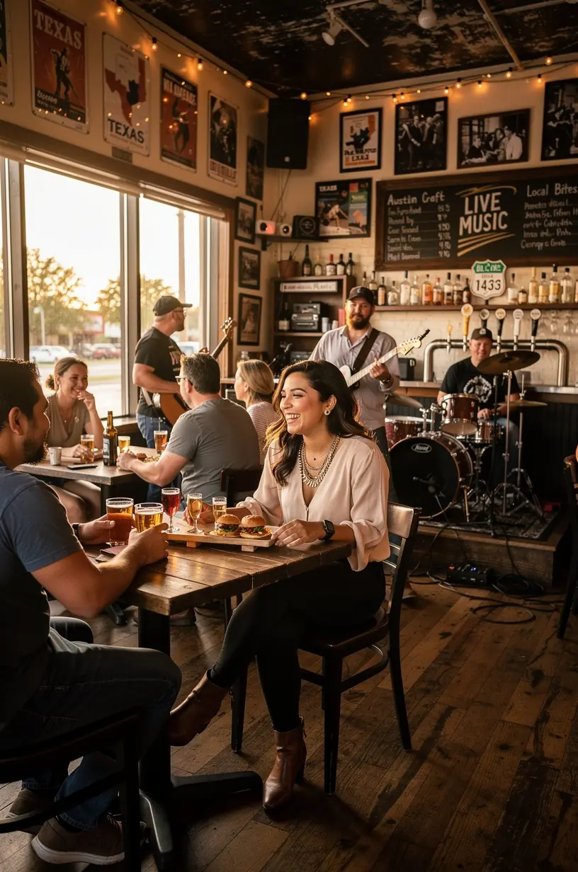 Travelers interacting with locals in vibrant urban neighborhoods